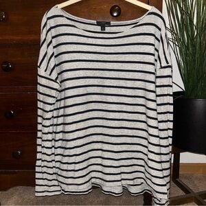 J.Crew boatneck long sleeved tee